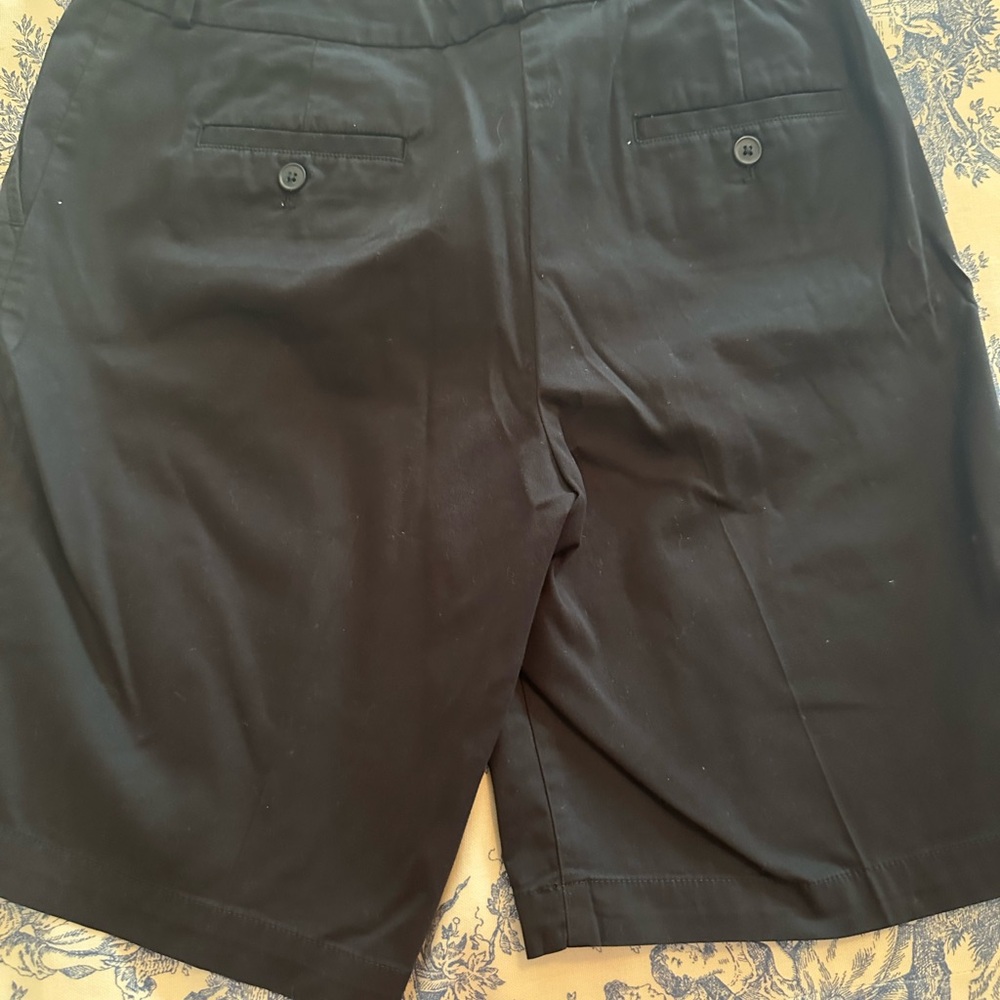 Talbots Black Bermuda Shorts Classic Style